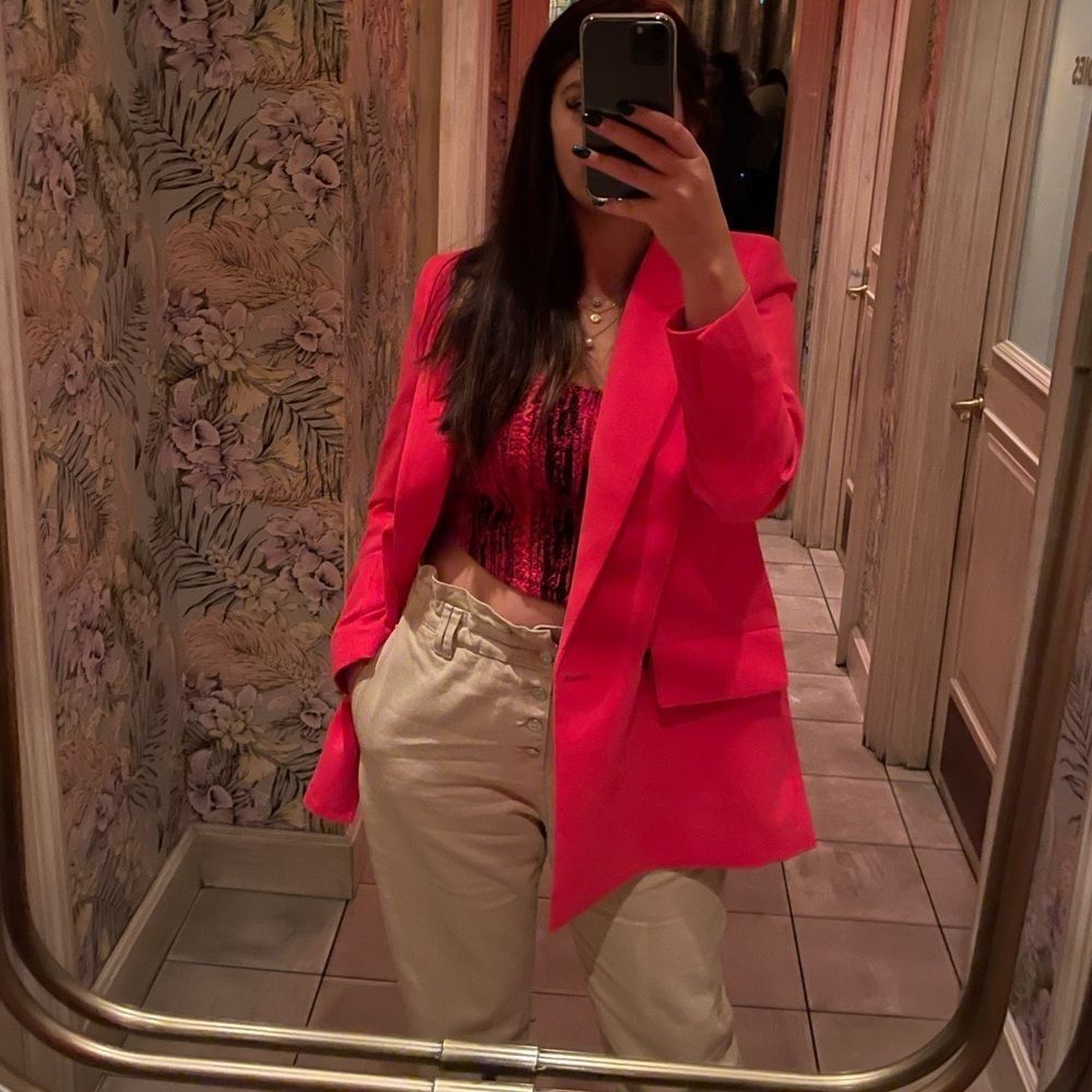 Zara Flowy Long Blazer - Picture 7 of 10